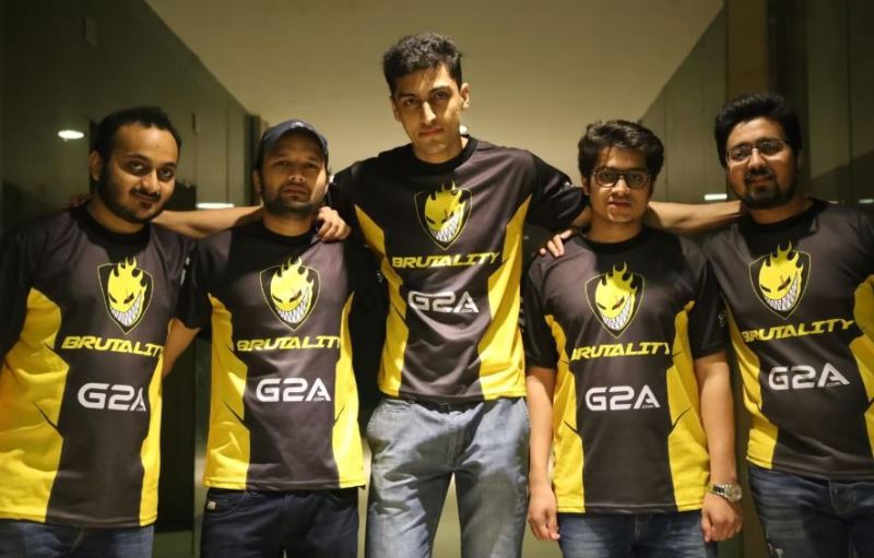 Ankit Panth with the members of Team Brutality