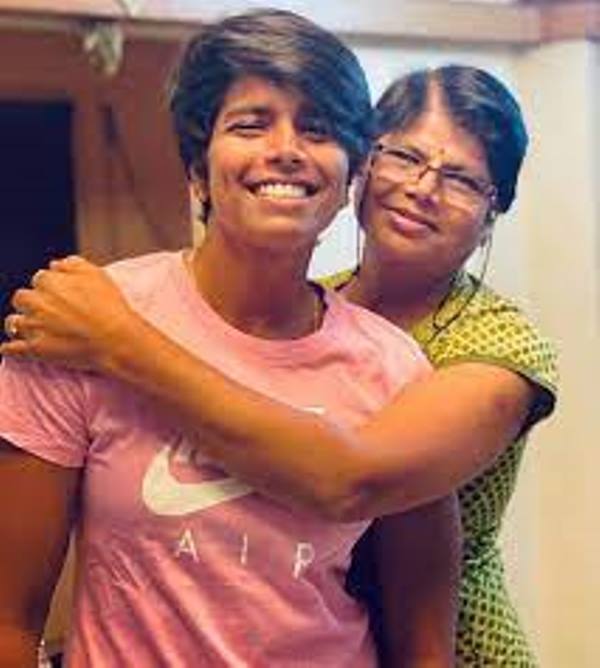 Arundhati Reddy with her mother