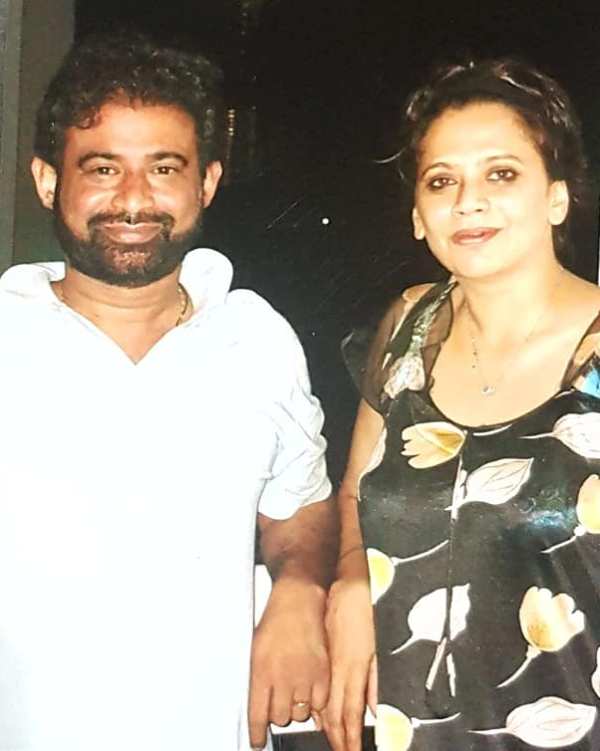 Chetan Sharma with his wife, Ramani Sharma