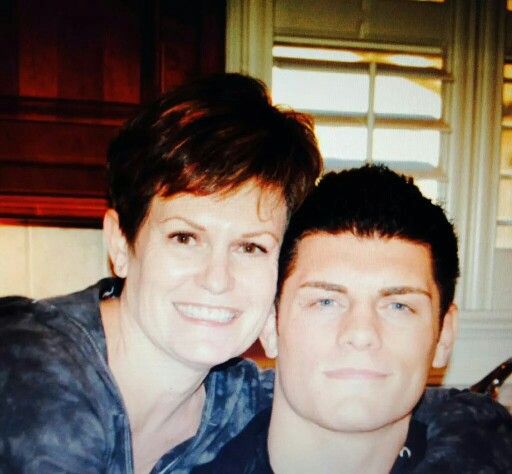 Cody Rhodes with his mother