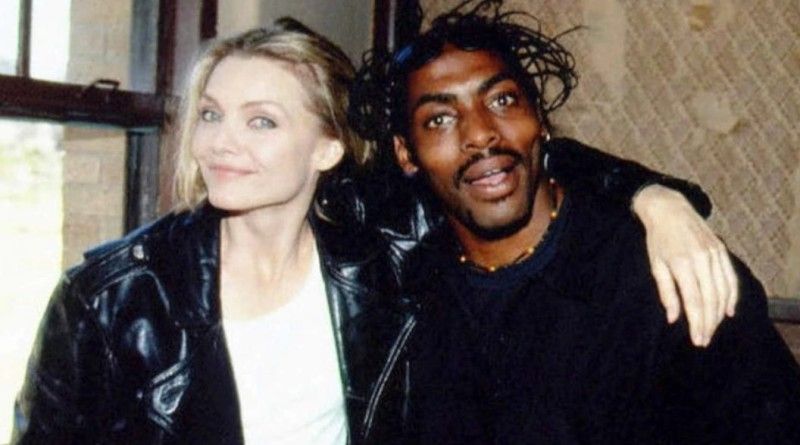 Coolio (right) with Michelle Pfeiffer