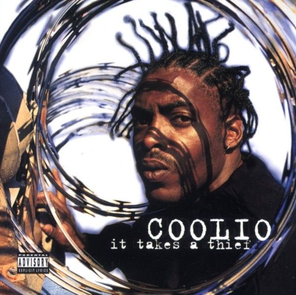 Cover of Coolio's debut solo album 'It takes a thief'