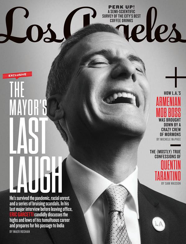Eric Garcetti on the cover of Los Angeles magazine