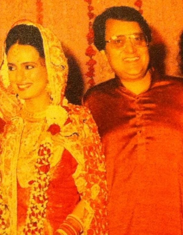 Jagdeep Advani's wife, Genevieve Jaffrey with her father Hameed Jaffrey