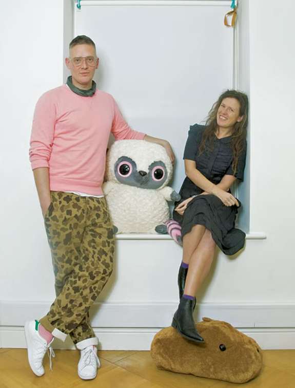 Giles Deacon and Katie Grand