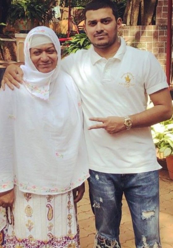 Humaira Kazi's mother, Shabana Kaazi, with Humaira's brother, Muzammil Kaazi