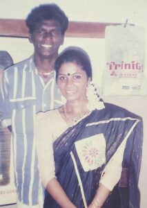 I. M. Vijayan with Raji Vijayan