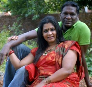 I. M. Vijayan with his wife