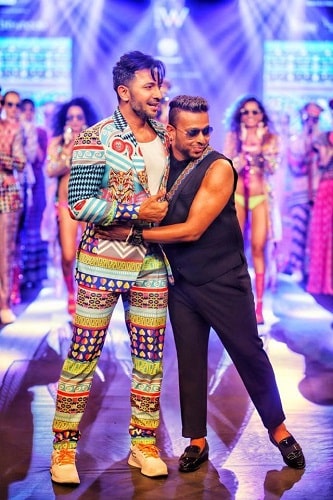 Ken Ferns with Terence Lewis in a fashion show