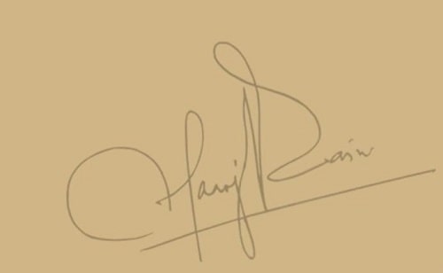 Manoj Bajpayee's signature