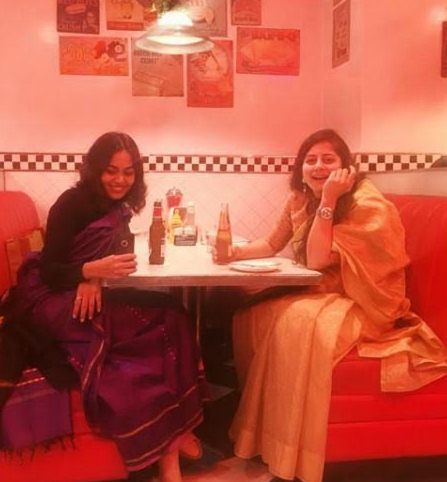 Naina Bhan's image while having alcoholic drinks