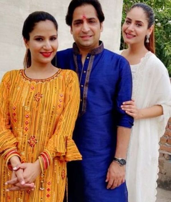 Roopam Sharma with her siblings 