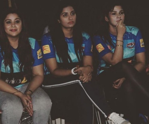 Sapna Gill during one of the matches of Bhojpuri IPL season 3