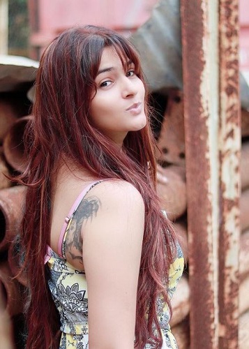 Sapna Gill's tattoo on the back of her right shoulder