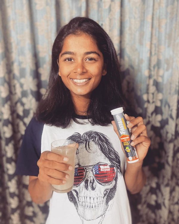 Shreyanka Patil with Fast and Up products