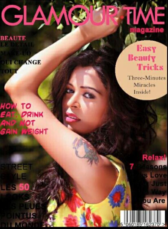 Tanu Chandel featured on the cover picture of the glamour Time magazine