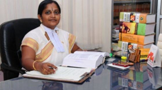Victoria Gowri in her office