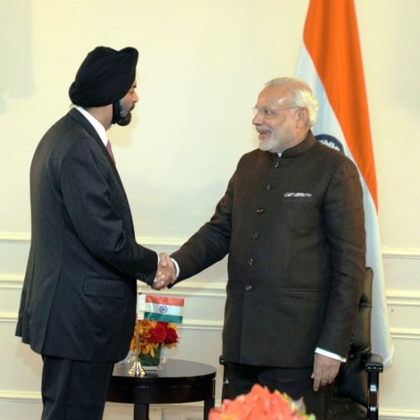A photo of Ajay taken during his meeting with Prime Minister Narendra Modi