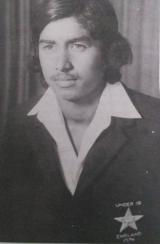 A photo of Javed Miandad clicked before the 1974 Under-19 World Cup