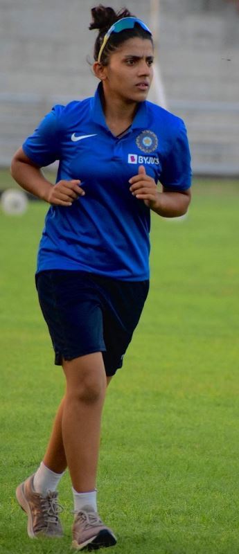 A photograph of Tanuja Kanwar from India A training camp