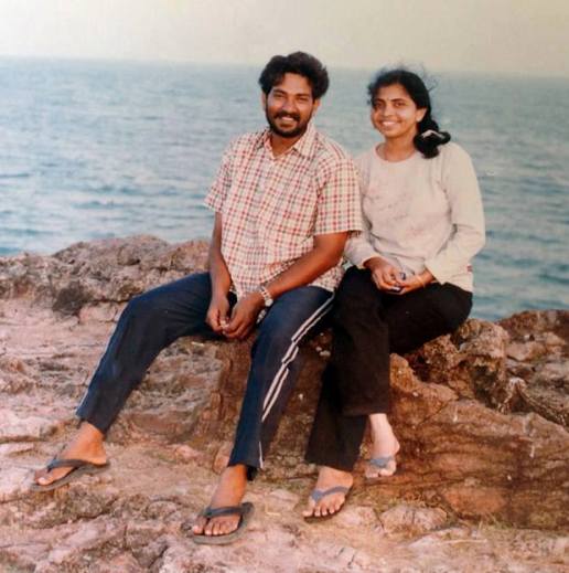 A picture of Rama Rajamouli and S. S. Rajamouli in their young age