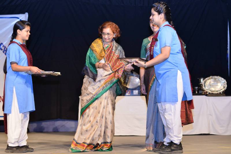 Aarushi Narwani was felicitated by her school after she got 10 CGPA in 10th standard