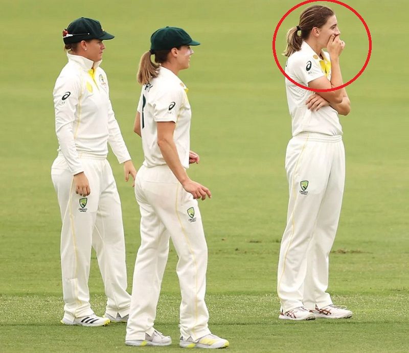 Annabel Sutherland during the Women's Ashes series