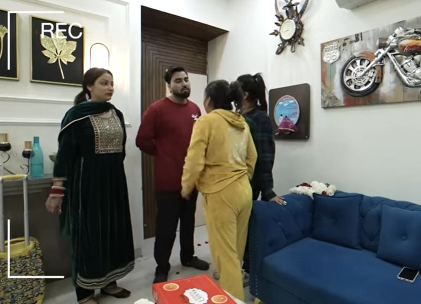 Armaan, Kritika and Payal in the third wife prank video