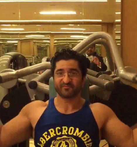 Daljeet Singh Kalsi during his workout session