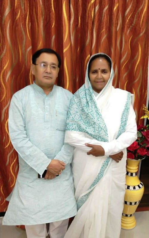 Gulab Devi with her husband