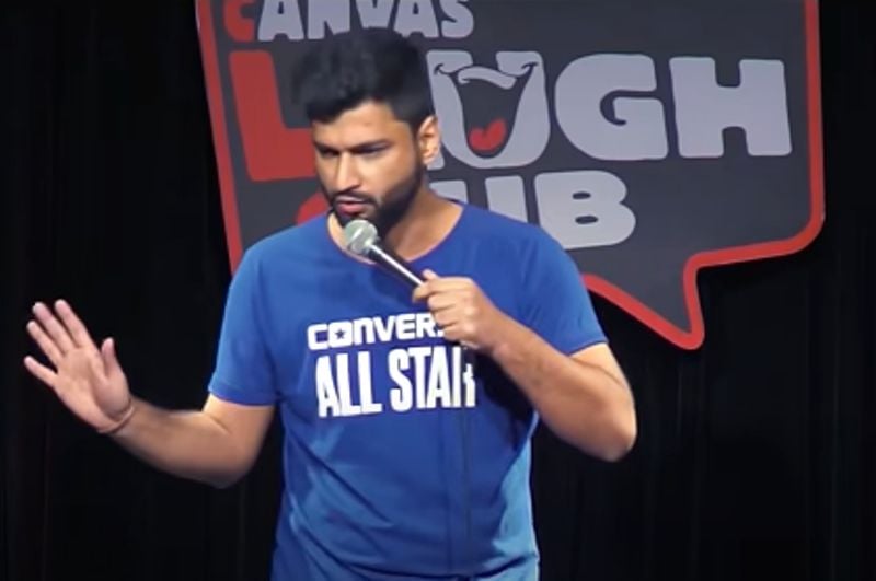 Harsh Gujral in a still from his first video on YouTube titled Indian Reality Shows (2019)