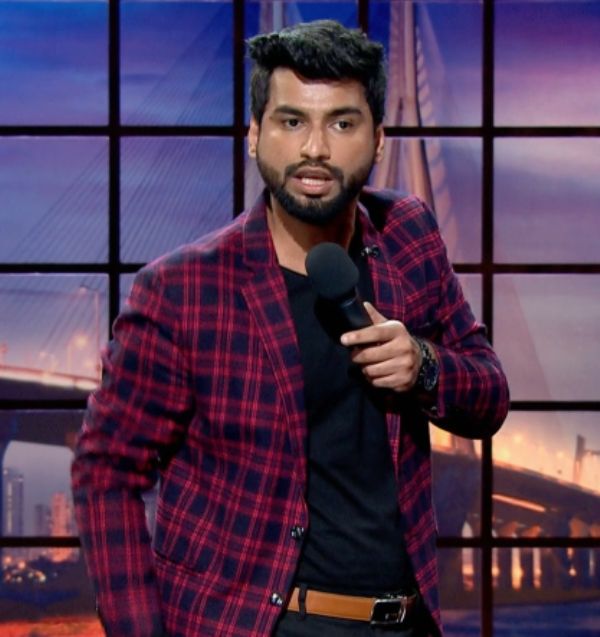 Harsh Gujral in a still from the television comedy show Good Night India (2022) on Sony SAB
