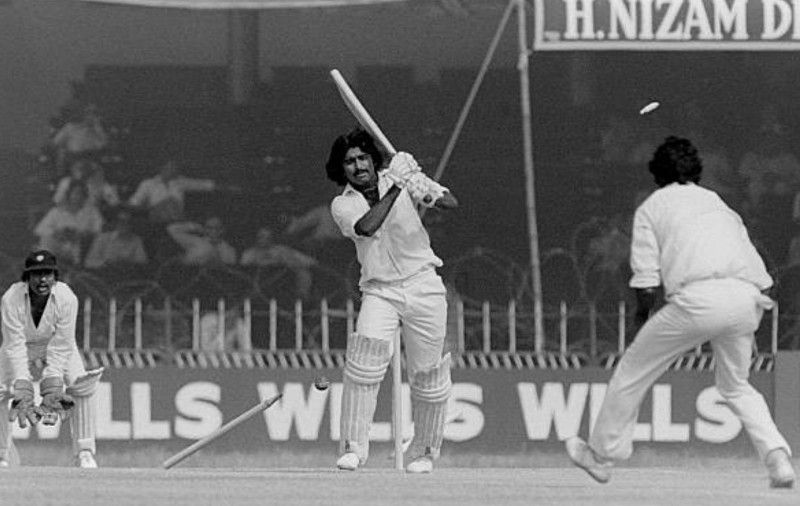 Javed Miandad was bowled out by Mohinder Amarnath in the 1978-79 series against India