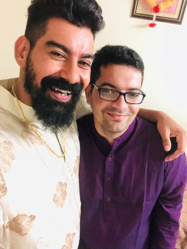 Kabir Duhan Singh with his brother Anil Singh