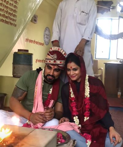 Kritika and Armaan's wedding picture