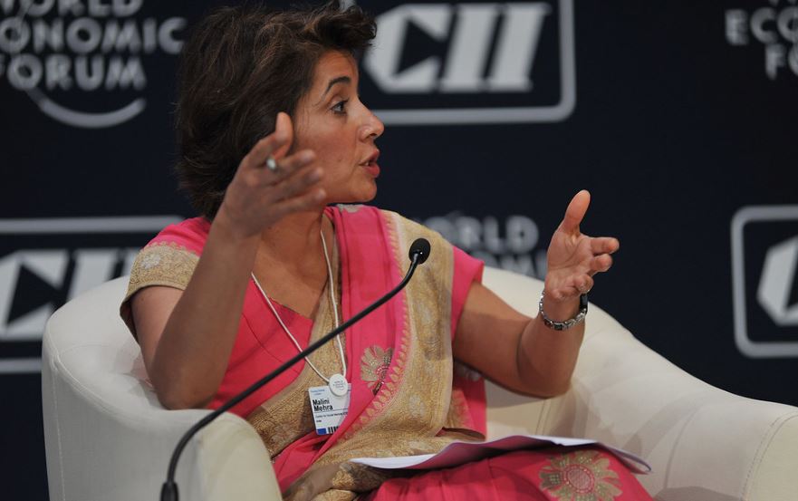 Malini Mehra during Economic Summit in India