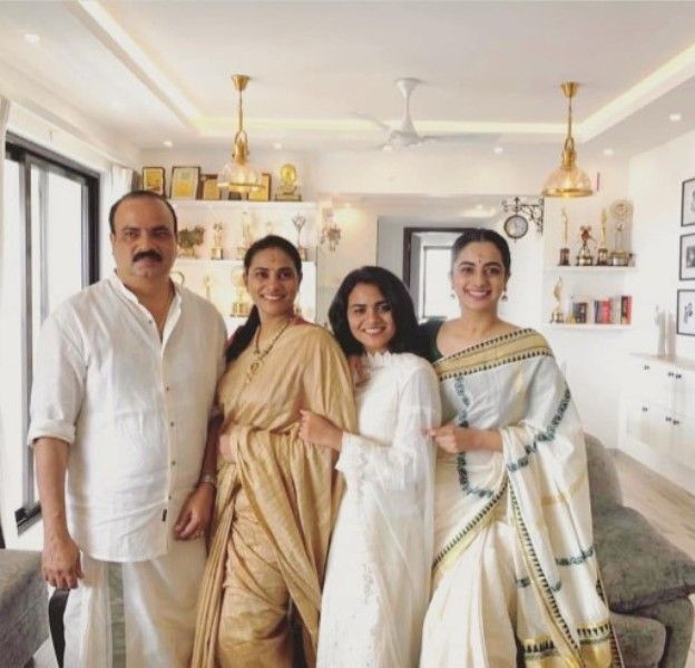 Namitha Pramod with her family
