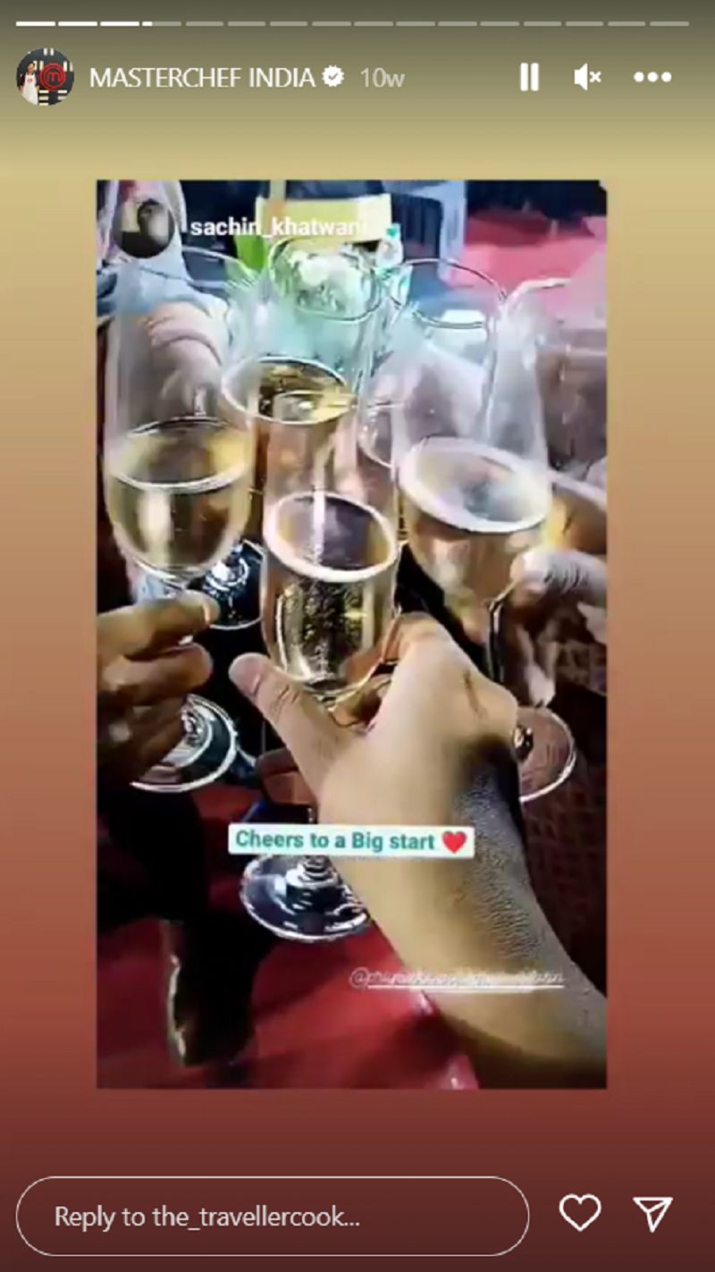 Nayanjyoti Saikia's Instagram post drinking wine