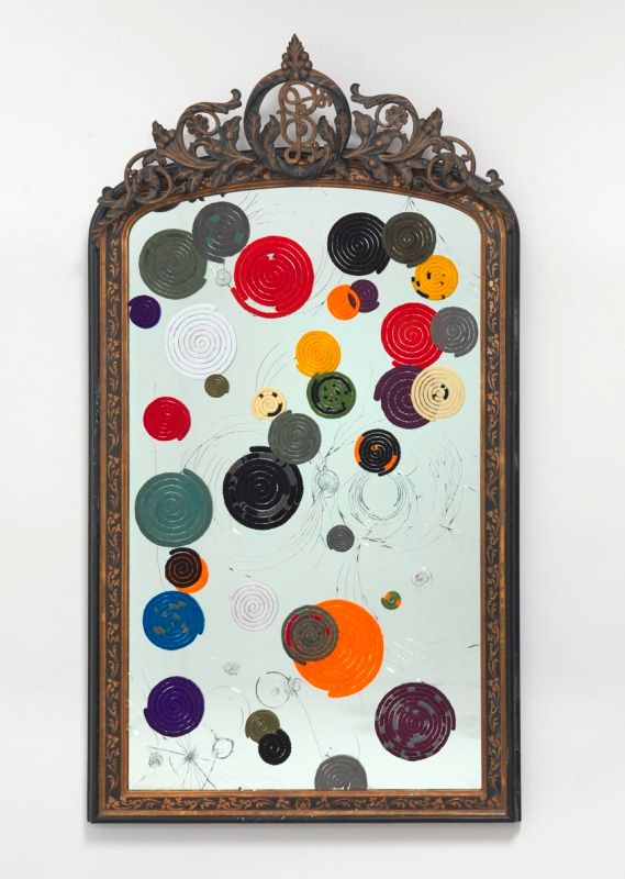 One of the artwork from the 'Indra's net series' by Bharti Kher