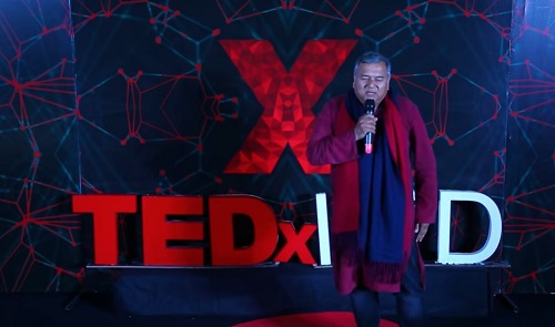 Peepal Baba in the talk show TEDx Talks