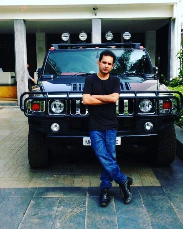 Pradyot with his Hummer H2