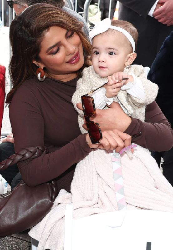 Priyanka Chopra with her daughter, Malti Marie