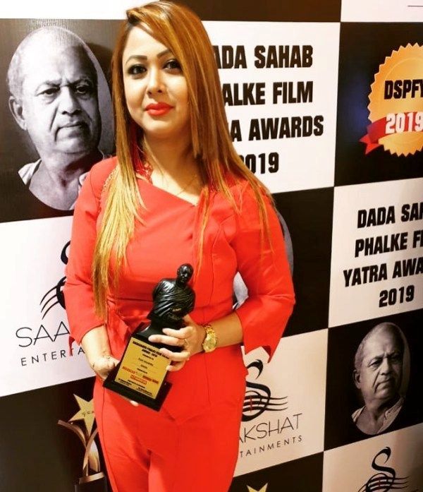 Rani Hazarika after winning Dada Saheb Phalke Excellence Award winner (2018)