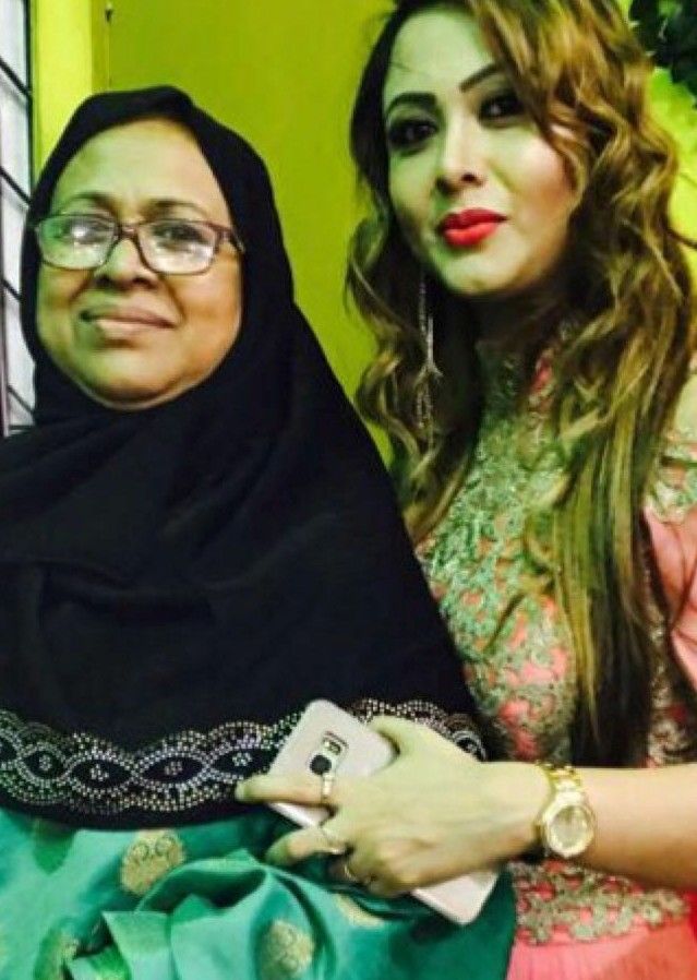 Rani Hazarika with her mother