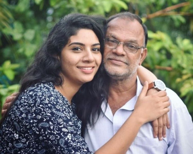Reneesha Rahiman with her father