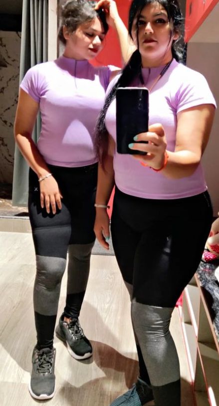 Ruchismita Guru clicking a selfie in the gym