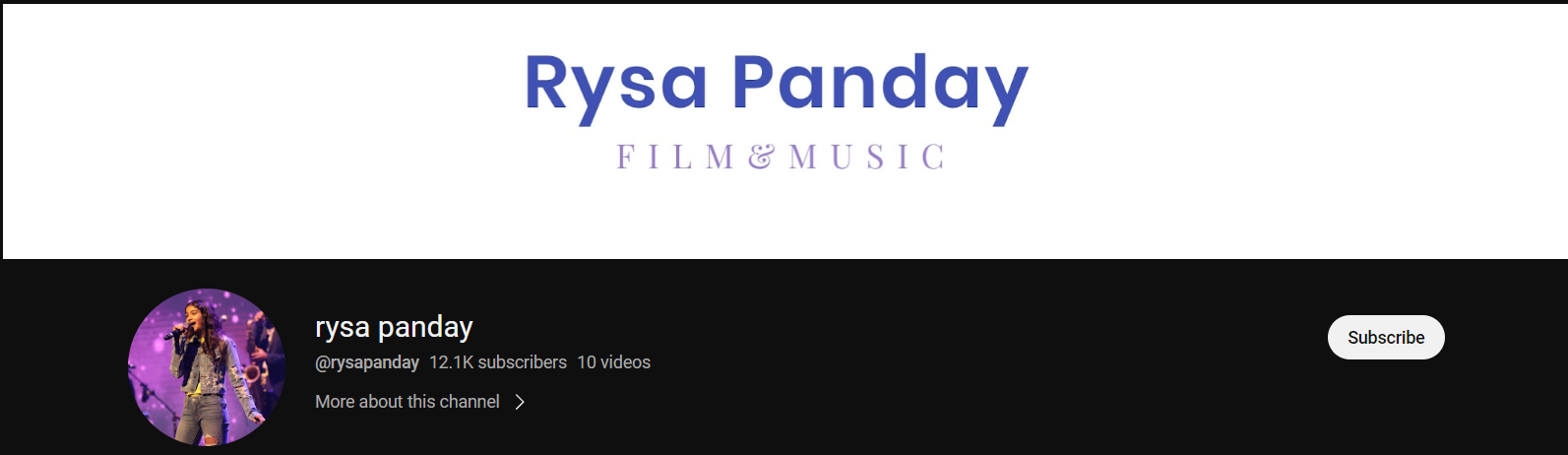Rysa's YouTube channel