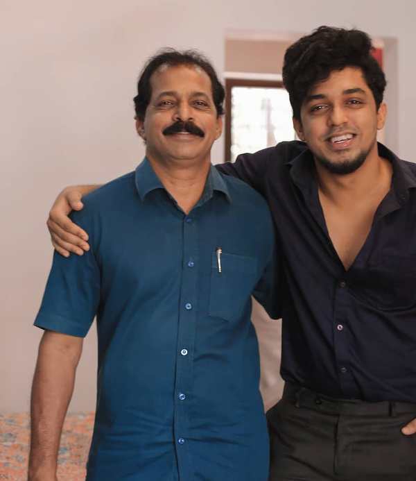Sagar Surya with his father