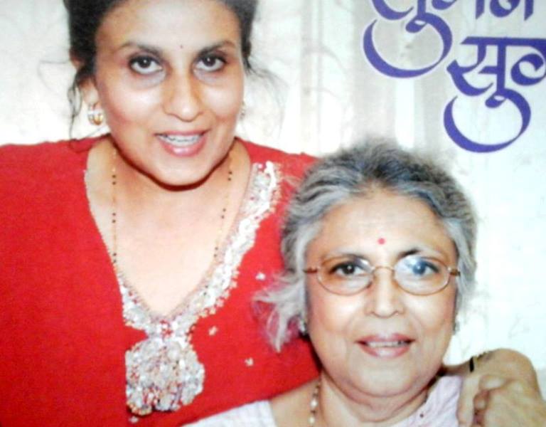 Suman Kalyanpur with her daughter
