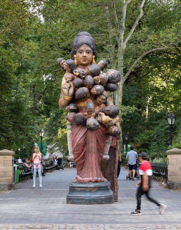 ‘Ancestor’ Statue at Doris C. Freedman Plaza, Central Park, New York